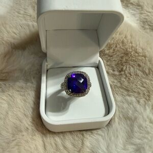 Vibrant Purple Women's Gemstone Ring